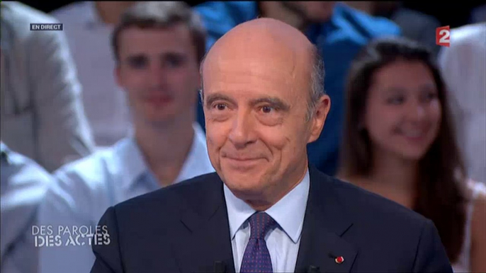 Alain Juppé ému à la fin Des paroles et des actes