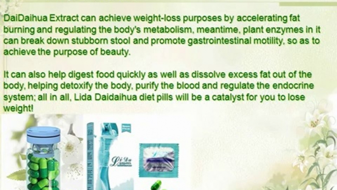 Lida Daidaihua-2013 Most Effective Slimming Pills