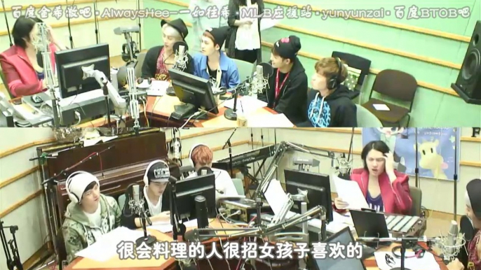 [CHN SUB]141002 kiss the radio Part2 DJ Heechul Guests BTOB