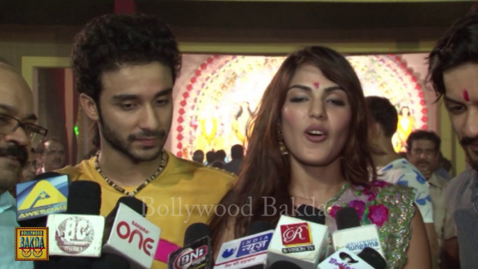 Rhea Chakraborty & Ali Fazal Pray for 'Sonali Cable's' Success