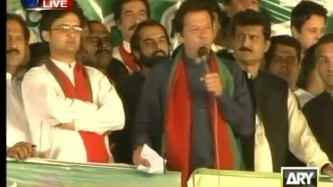 Imran Khan Speech in PTI Azadi March at Islamabad - 8th October 2014