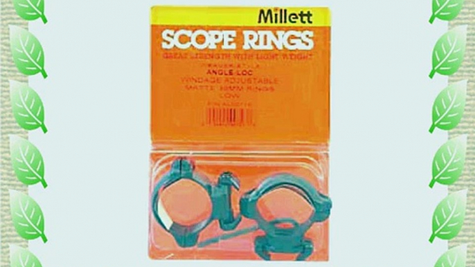 Millett Steel Angle-Loc Windage Adjustable Ring (30mm - Low Matte)