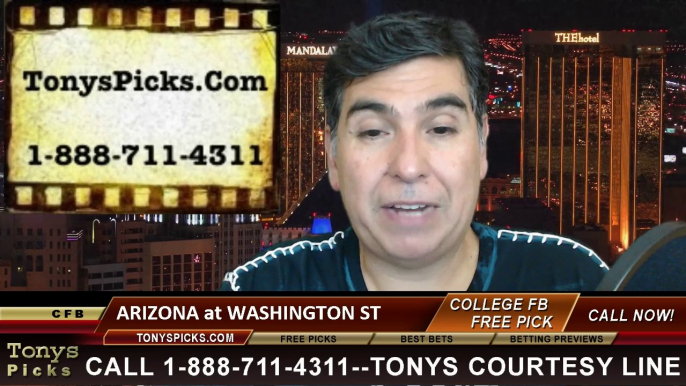 Washington St Cougars vs. Arizona Wildcats Free Pick Prediction NCAA College Football Updated Odds Preview 10-25-2014