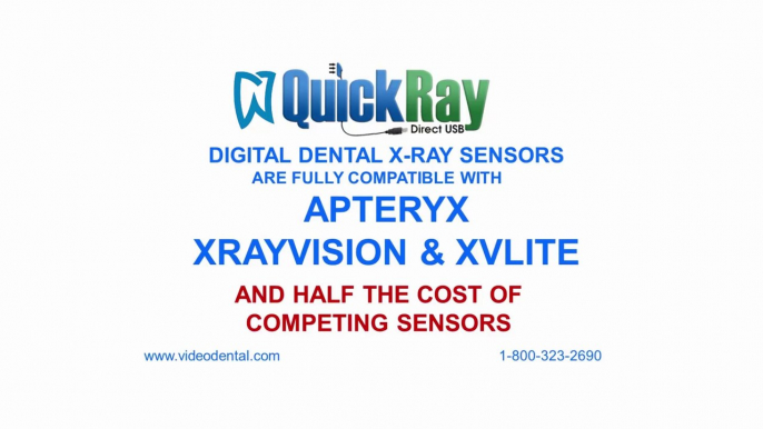 QuickRay Intraoral Sensors Works With  Apteryx XVLite