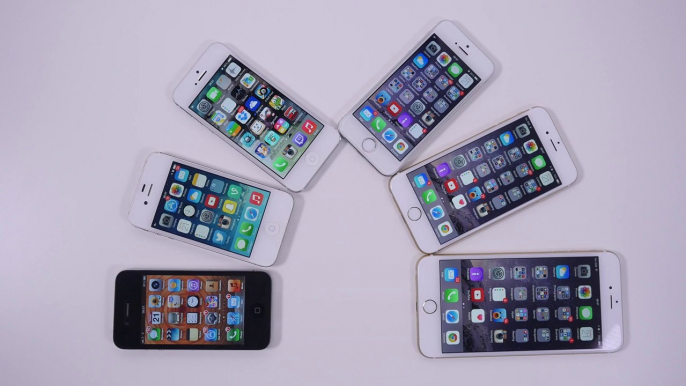 Apple iPhone 4 vs 4s vs 5 vs 5s vs 6 vs 6 Plus Comparison Apple