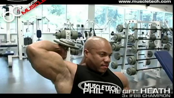 Tricep Workout with Phil Heath - Overhead Tricep Extension_ Tricep, Muscles, Bodybuilding  {MotivationBuild}