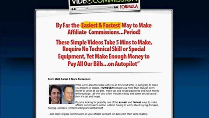 Video Commission Formula Scam - Review of Video Commission Formula