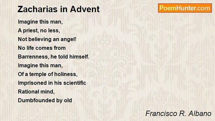 Francisco R. Albano - Zacharias in Advent