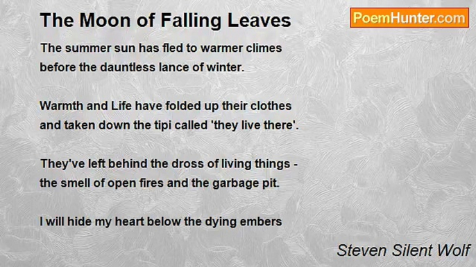 Steven Silent Wolf - The Moon of Falling Leaves