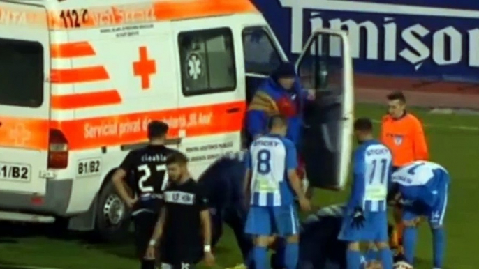 Un tacle assassin en Roumanie (CS U. Craiova 2 - 1 V. Constanta)Cupa României Nicuşor Bancu