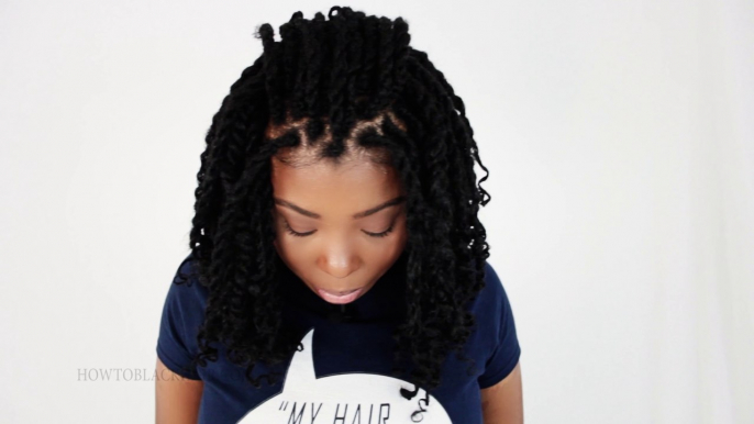 Kinky Twist Finished Hairstyle Tutorial Part 5 of 7