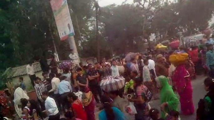 Chhath Puja Devotees at Yamuna Bridge in Delhi