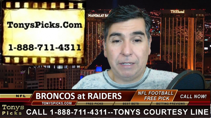 Oakland Raiders vs. Denver Broncos Free Pick Prediction NFL Pro Football Odds Preview 11-9-2014