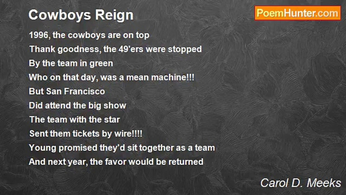 Carol D. Meeks - Cowboys Reign