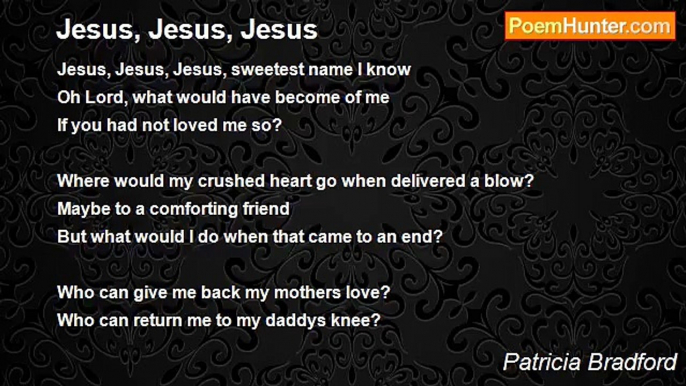 Patricia Bradford - Jesus, Jesus, Jesus