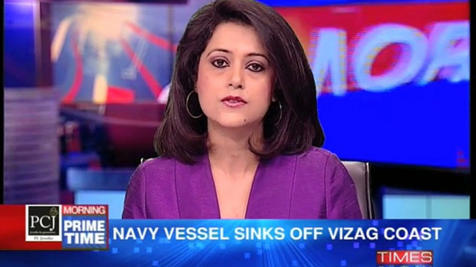 Navy vessel sinks off the coast of Vizag