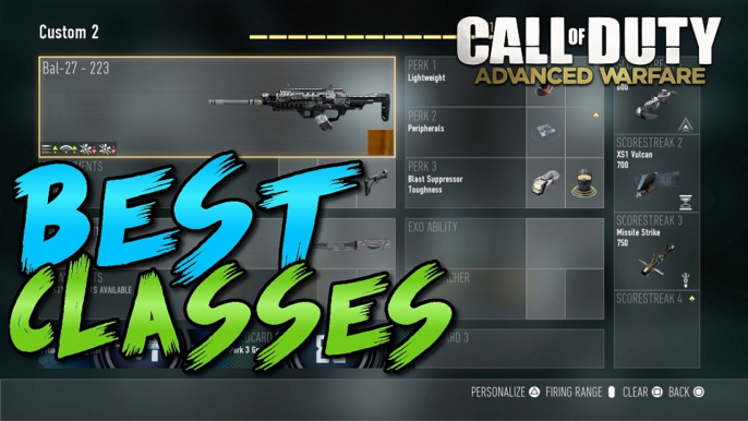 Call of Duty Advanced Warfare - BEST CLASS SETUPS! - By TheRegiioMonkey (COD AW BEST CLASSES)