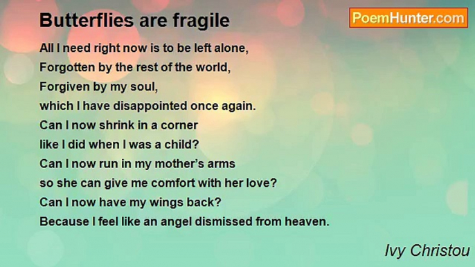 Ivy Christou - Butterflies are fragile