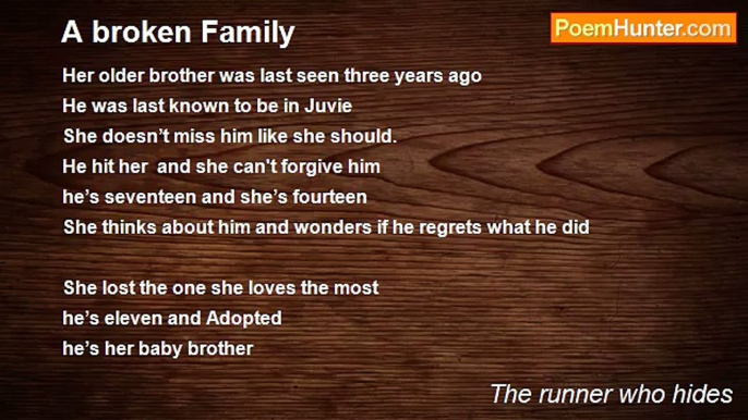 The runner who hides - A broken Family