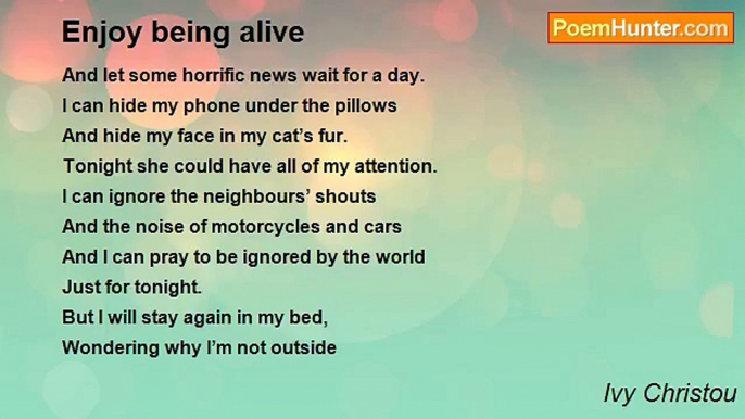 Ivy Christou - Enjoy being alive