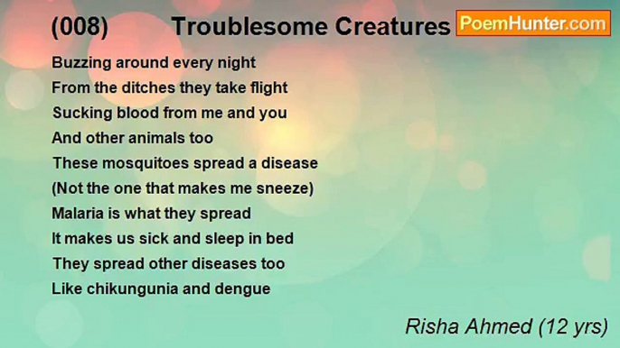 Risha Ahmed (12 yrs) - (008)         Troublesome Creatures