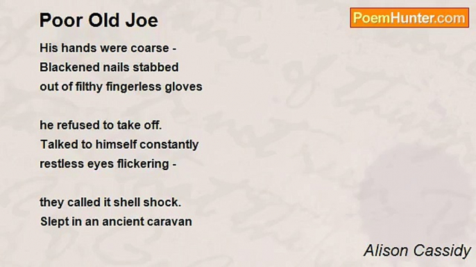 Alison Cassidy - Poor Old Joe