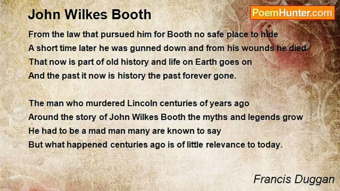 Francis Duggan - John Wilkes Booth