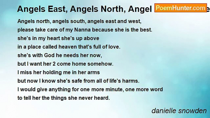 danielle snowden - Angels East, Angels North, Angel south and West