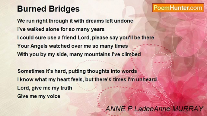 ANNE P LadeeAnne MURRAY - Burned Bridges