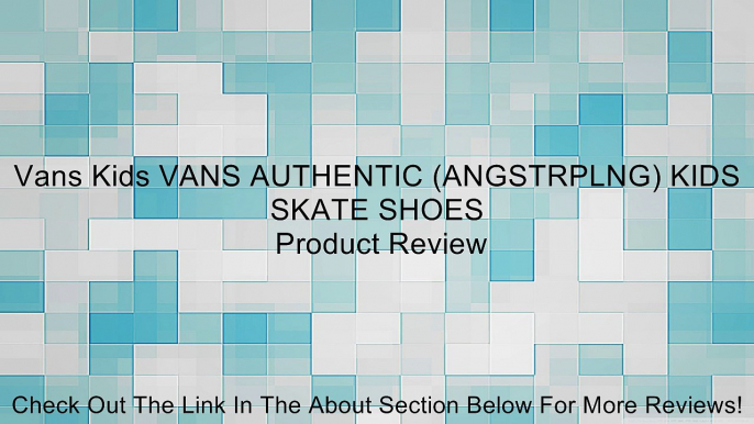 Vans Kids VANS AUTHENTIC (ANGSTRPLNG) KIDS SKATE SHOES Review