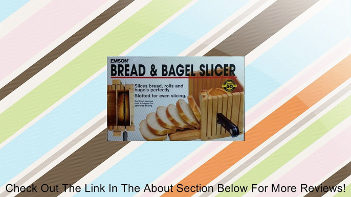 Emson Wood Bread & Bagel Slicer Review