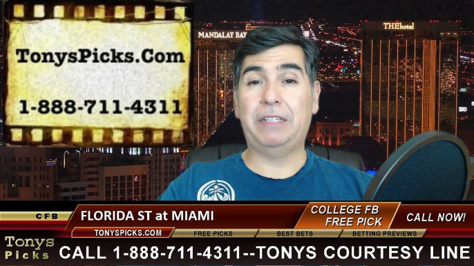 Miami Hurricanes vs. Florida St Seminoles Free Pick Prediction NCAA College Football Odds Preview 11-15-2014