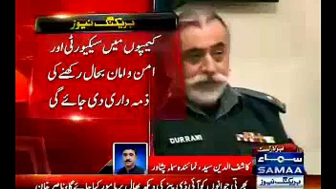 IG KPK Nasir Durrani Orders To Recruit North Waziristan IDPs Into Police Force