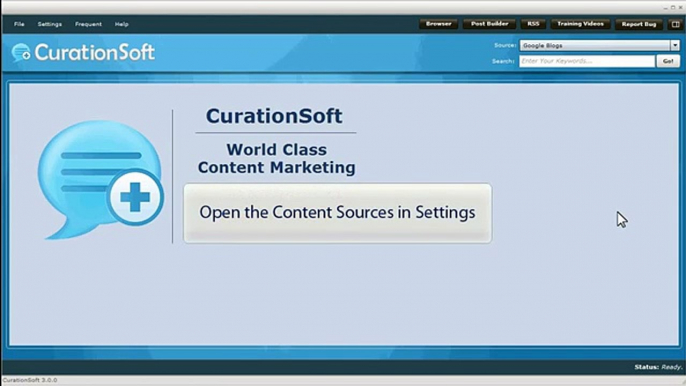 CurationSoft 3.0 - How to Setup YouTube