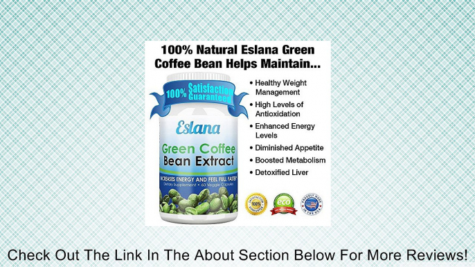 Best Green Coffee Bean Extract 800mg - Double Strength - Organic Premium Quality - With GCA (Standardized at 50% Chlorogenic Acid-Highest Grade) - Diet Pills For Women And Men - Belly Fat Burner - Energy Enhancing - Lose Weight Fast - 60 Vegetable Capsule