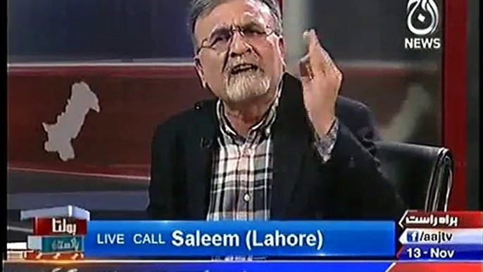 Stop Supporting Nooras - Live Caller Taunts Nusrat Javed and Mushtaq Minhas