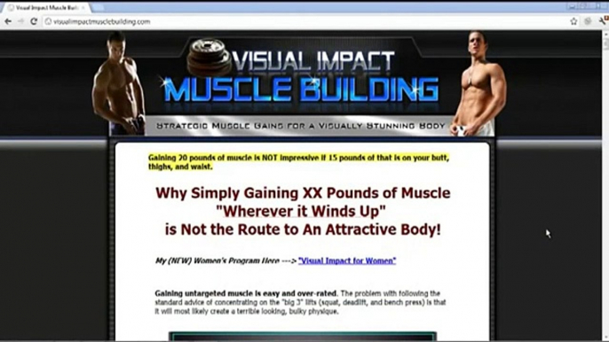 Visual Impact Muscle Building For Women