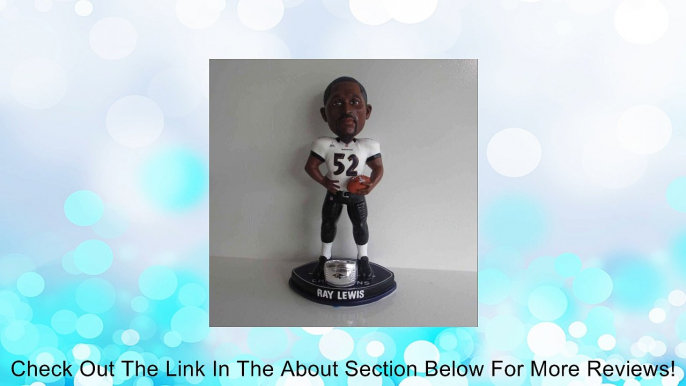 Ray Lewis Baltimore Ravens Bobble Head 2012 Super Bowl Limited Edition !!! Review