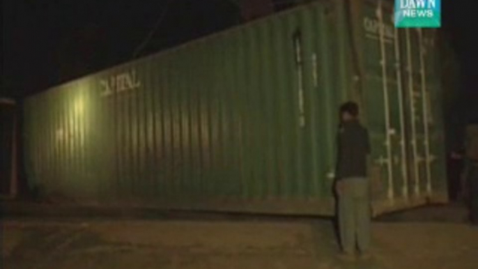 Nisar says containers placed too soon