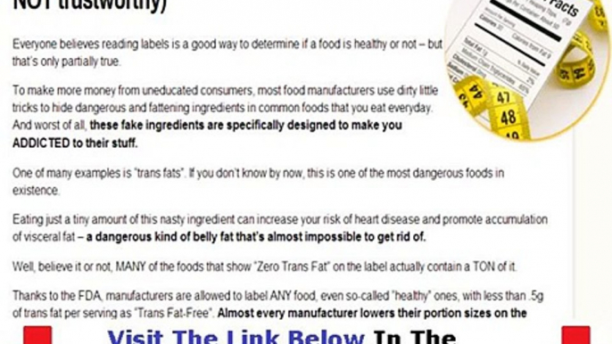 Truth About Fat Burning Foods Get  Bonus + Discount