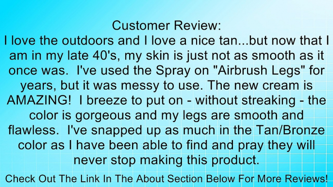 Sally Hansen Airbrush Legs Tan/Bronze - Leg Makeup 4 oz Review