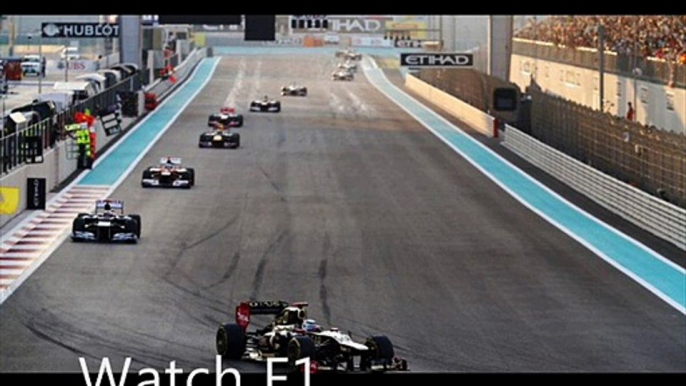 Watch F1 ABU DHABI GRAND PRIX (Yas Marina) 2014 Live Online