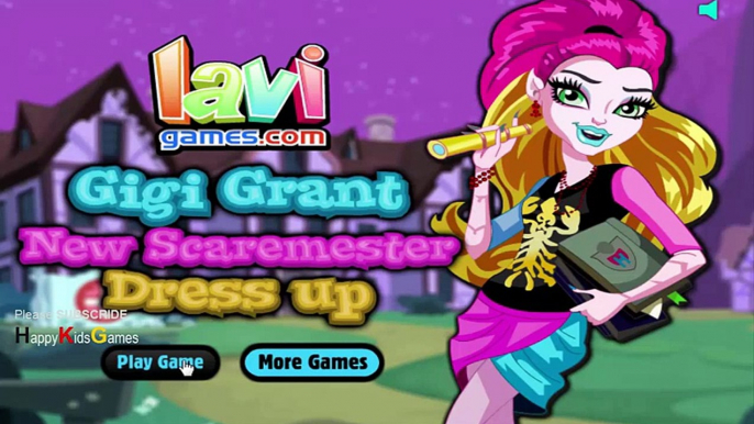 Monster High Games - MONSTER HIGH GIGI GRANT NEW SCAREMESTER DRESS UP GAME - Game Walkthrough