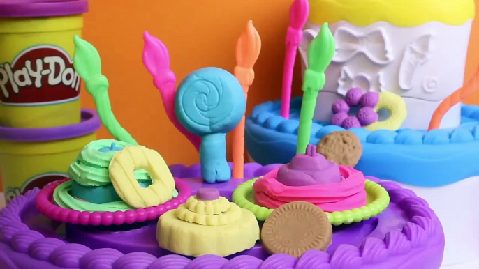 Play Doh Sweet Shoppe Cake Mountain Playset Happy Birthday Cake Play-Doh Tarta de Cumpleaños Toys