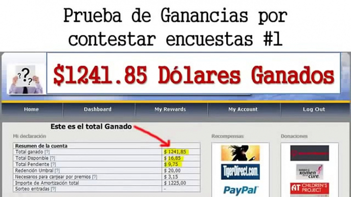 ✔$$$Como Ganar Dinero con Encuestas →Encuestas para Latinos 2014