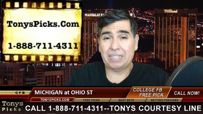 Ohio St Buckeyes vs. Michigan Wolverines Free Pick Prediction NCAA College Football Odds Preview 11-29-2014