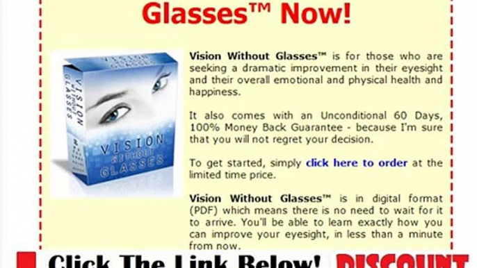 Vision Without Glasses # is it scam or worth and works + Discount