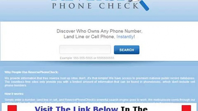 Reverse Phone Check Shocking Review Bonus + Discount