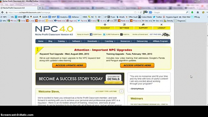 Niche Profit Classroom 5.0 - NPC 5.0 Member Review Coming February 2014