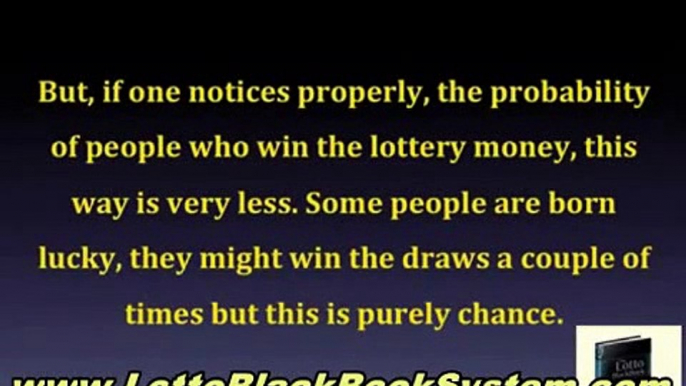 Win The Lottery Using The Lotto Black Book